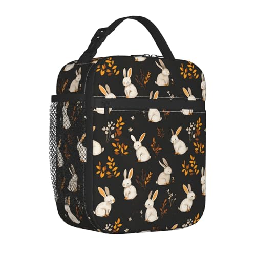 Bunny Lunch Box for Women Kids Girls Men Insulated Lunch Bag Lunchbox Adults Lunch Tote Bags Reusable Cooler for Work Office School Picnic Travel - color: Bunny01