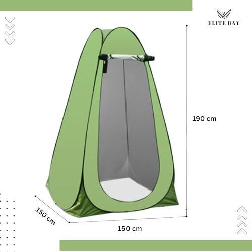 Waterproof Camping Tent with Two Windows – 170T Polyester Lightweight Shelter for Outdoor, Hiking & Beach | Easy Setup | Portable Green Pop-Up Tent for 1-2 Persons