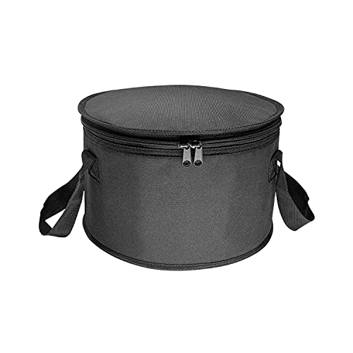 Yalin 2 Pack 12.5X7.8 Inch Round Lunch Bags, Insulated Thermal Pastry and Pie Carrier, Reusable Cake Cooler and Casserole Carrier Bags for Potluck, Picnics Food Delivery (Black Color) - color: Black Color