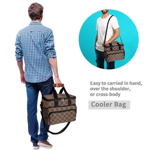 Cooler Bag Insulated Picnic Bag Large Lunch Box Reusable Tote Bag Soft Sided Portable Beach Cooler Grocery Camping - color: Multi11