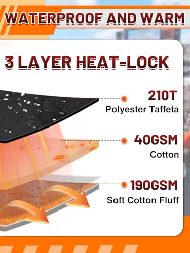 Aulock 55''W x 60''L Warm Outdoor Stadium Blanket Waterproof - Portable & Windproof Black Blanket with Sherpa Fleece Lining for Camping Winter Cold Weather - color: Black, size: 55'' W x 60''L