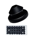 50-Pack Black Cable Railing Rubber Grommets for 1/8" 5/32" 3/16" Stainless Steel Wire, Level Metal Post Protector Sleeves, Indoor & Outdoor