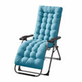 Patio Chaise Lounger Cushion， Rocking Chair Sofa Cushion with 6 Ties， Thick Padded Swing Bench Cushion， Zero Gravity Chair Cushion61x19x3in (Sky Blue) - color: Sky Blue