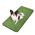 Artificial Grass for Dogs Potty, Reusable Pet Training Mat for Home and Travel, Washable Hemmed Edge Grass Pee Pad with Drainage Holes, Easy to Clean (19.8"x39.6") - size: 19.8"x39.6"