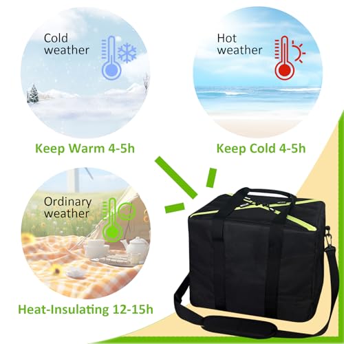All-in-One Party Cooler Bag with Folding Design and Insulated Compartments -GETTOONE Ideal for Tailgating and Outdoor Events! - size: 18 x 12 x 14 inch