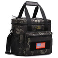 Lunch Box for Men, Tactical Lunch Bag MOLLE Webbing Leakproof Insulated Large Lunch Cooler Women Adult Meal with Adjustable Shoulder Strap Durable Lunch Pail (Camo-Black) - color: Camo-Black, size: Large