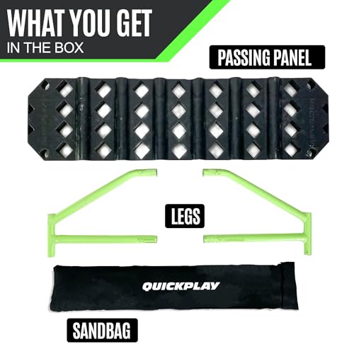 QuickPlay Replay Station 4-in-1 Soccer Rebounder Board - Portable Rebound Board for Backyard - Dual Surface, Dual Angle Soccer Passing Board for Passing & Reaction Skills - Soccer Training Equipment - style: Replay Station