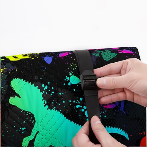Outdoor Picnic Blanket Portable Ultrasonic Waterproof Picnic Dinosaur Graffiti Printed Camping Beach Mat for Sand and Wet Grass Hiking (Dinosaur02 S - color: Dinosaur02, size: Standard - 59"x78"