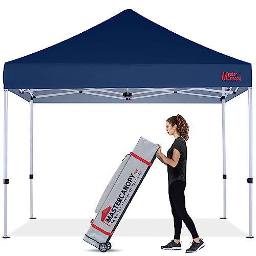 MASTERCANOPY Pop Up Canopy Tent Commercial Grade Instant Shelter (8x8, Navy Blue) - color: Navy Blue, size: 8x8