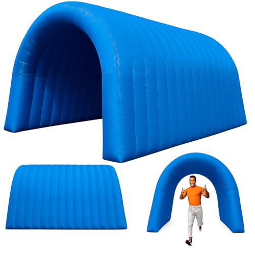 23x10x10FT Quick Setup Inflatable Tunnel Arch - for Sports Games, Trade Shows & Promotions (Blower Included) - color: Blue, size: 16.5FT