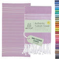 WETCAT Turkish Beach Towel Oversized (38"x71") 100% Turkish Cotton, Made in Turkey - Sand Free, Extra Large, Ultra Soft, Quick Drying, Compact & Lightweight for Travel - Lilac - color: Lilac, size: Beach Towel (38" x 71")