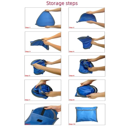 Luocute Head Tent Beach Sun Shelter, Pet Tent, Indoor Outdoor Small Pop Up Sun Shade for Head Face (L Size 0.25kg 80x50x55cm) - style: L Size 0.25kg 80x50x55cm