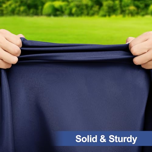 homing Rectangle Table Cloth Cover, Waterproof Polyester Elastic Fitted Tablecloth, Washable Table Protector for Picnic, Camping, Outdoor (Navy Blue, 24" x 36") - color: Navy Blue, size: 36" x 24" (Rectangular)