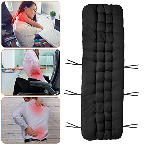 iMounTEK Lounge Chair Cushions Chaise Lounger Cushion 67X22 inches Soft Sofa Pad Mat Long Bench Cushion for Outdoor Furniture, Indoor Outdoor Recliner Zero Gravity Chair Cushion/Black