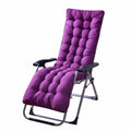 Patio Chaise Lounger Cushion， Rocking Chair Sofa Cushion with 6 Ties， Thick Padded Swing Bench Cushion， Zero Gravity Chair Cushion61x19x3in (Purple) - color: Purple