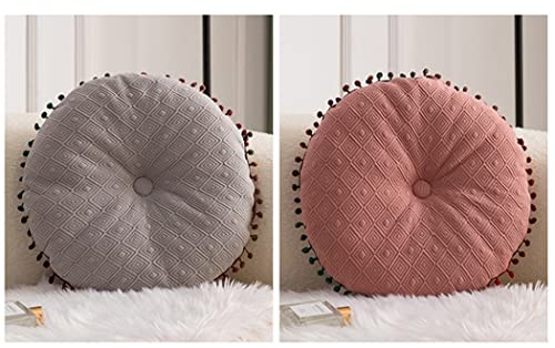 Round Cushion Ball Round Pillow Sofa Cushion Floor Pillow (Pink, 15.7in40cm) - color: Pink