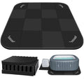 1/2" Extra Thick Hot Tub Mat,85IN Large Hot Tub Mat for Inflatable Tub,Hot Tub Pad Foundation,Eva Foam Padding for Indoor Outdoor,Inflatable Hot Tub Accessories - size: Square-1/2"