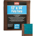 Do It Best Tarpaulin 764388 - Medium-Duty, Waterproof, UV Protection, Brown/Green - 12x14