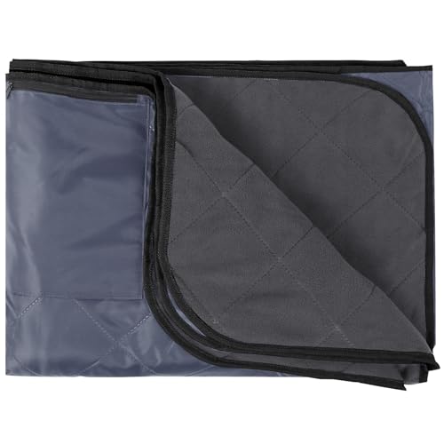 REDCAMP Large Waterproof Stadium Blanket for Cold Weather, Soft Warm Fleece Camping Blanket Windproof for Outdoor Sports, Grey - color: Grey 78.8"x58.3"