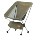 Naturehike YL08 Ultralight Camping Chair, 2.38 LBS Portable Backpacking Chair with Anti-Sinking Feet, Lightweight Compact Folding Hiking Camp Chair - color: Green
