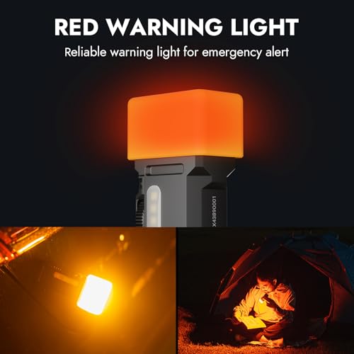 WUBEN AC3 Flashlight Diffuser Durable, Lamp Caps for X2Pro/X4 Flashlight, for Camping, Emergencies and Outdoor (Orange) - color: Orange