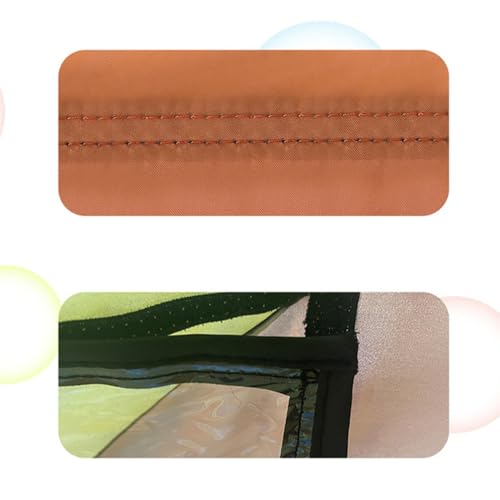Dog Shade Canopy – Outdoor Pet Tent, Foldable Sun Shelter | Portable UV Resistant Dog Shade Tent, Beach Travel Canopy for Small Pets, Lightweight Windproof Tent with Built-in Holder for Mobile Viewing - color: Yellow and orange