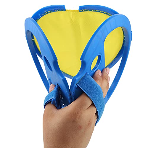 VINGVO Toss and Catch Ball Set, 21x20cm ABS Children's Toss and Catch Game, Outdoor Hand Ball Game, 4 Balls for Kids, Develops Hand Eye Coordination Skills (Blue)