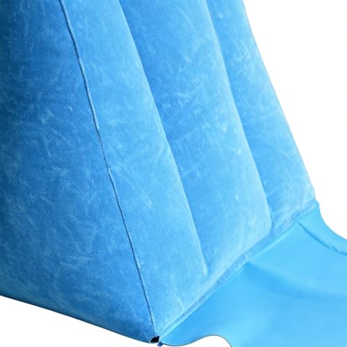 Inflatable Couch, Flocked Backrest Sun Bath, Foldable Blow Up Sofa Mat, Portable Air Lounger Function, Quick Inflate Relax Chair Design, Inflatable Beach Mat for Camping Travel Pool Water Summer Rest