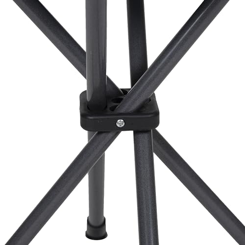 Stansport Apex Fold-Up Stool (G-140) - Black/Grey, Portable and Lightweight Stool for Camping, Fishing, Hiking, Backpacking and More - 300 lbs weight capacity