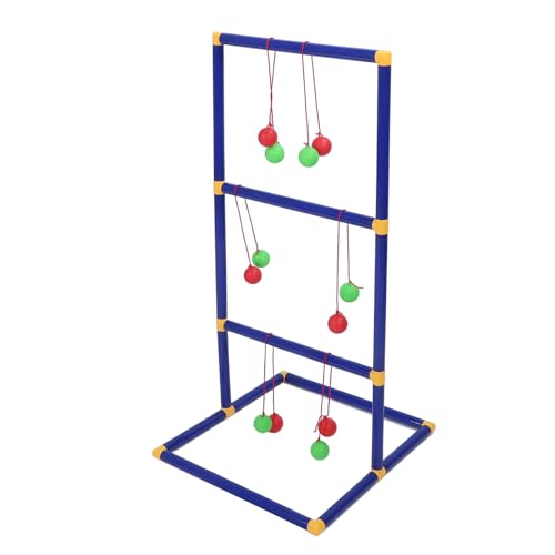 Alomejor Ladder Toss Game Set Fun Interactive Outdoor Ladder Ball Tossing Game for Family Camping, Durable ABS Material