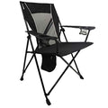 Kijaro Foldable Camping Chair, Vik Black, Polyester, Mesh, Steel, Portable, Durable, Unisex - color: Vik Black