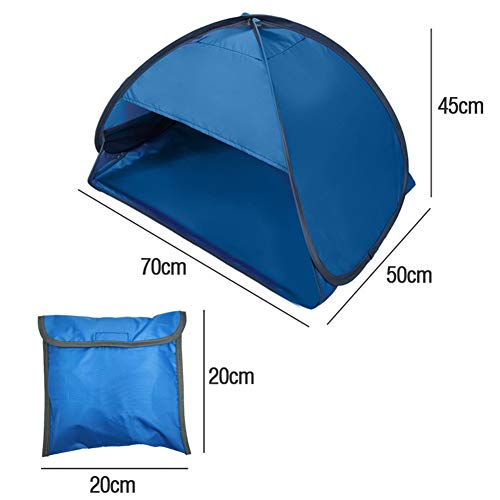 Beach Sun Shelter,Instant Sun Protection Canopy with Zippered,Beach Lounge Chair Boat,Anti-UV Mini Automatic Shade Tent Canopy for Outdoor Picnic Beach Camping - size: Large