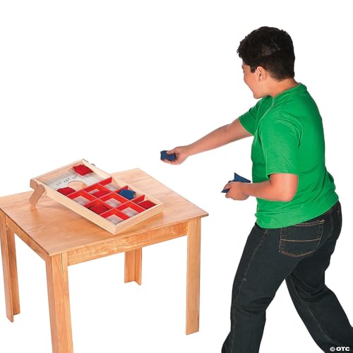 Cornhole and Tic Tac Toe 2 in 1 Game - Sturdy Wood - Include Bean Bags