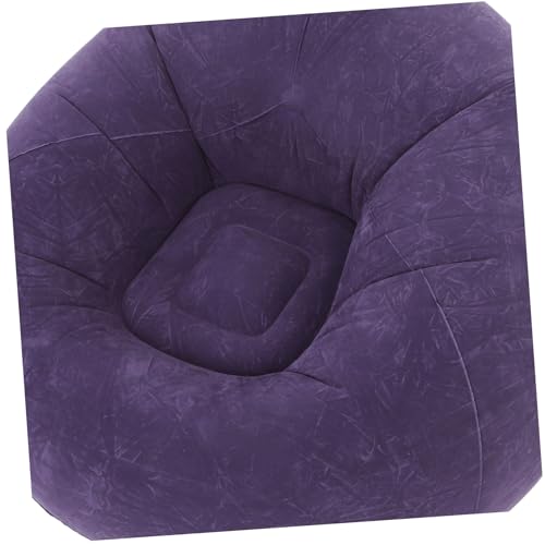 Cabilock Inflatable Bean Bag Chair with Flocked Material Portable Lazy Sofa for Indoor and Outdoor Use for Living Room Bedroom Camping and Relaxation Includes Pump and Storage Convenience