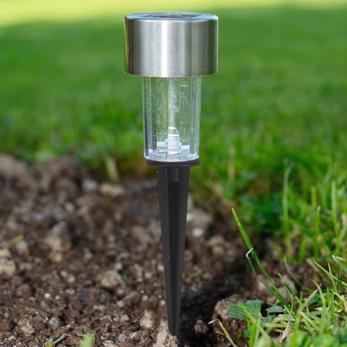 ARTIBETTER 6 Pack 6 Inch Aluminum Ground Stakes, Heavy Duty Rust-Proof Landscape Spikes for Solar Pathway Lights, Tent Pegs for Camping, Beach, Lawn Outdoor Decor Anchor Stakes
