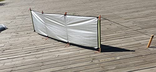 WANLIAN Windbreaks Stove Windscreen Oxford cloth(No included Poles)Camping Beach Windshield Shelter,Backpack Portable Picnic Screen,Sunshade Screen,Outdoor Caravan Privacy Shield,for Garden BBQ Picnic