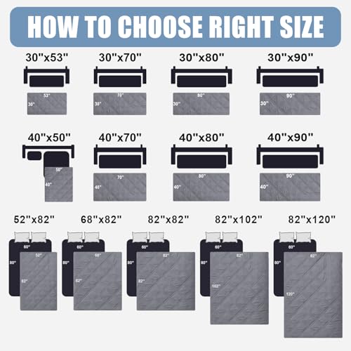 Smiry Waterproof Dog Bed Cover Pet Blanket, Soft Washable Dog Blanket for Furniture Bed Couch Sofa Reversible, Checkered (82"x102", Grey/Dark Grey) - color: Grey/Dark Grey, size: 82x102 Inch