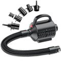 Electric Air Pump for Inflatable Pool Toys - High Power Quick-Fill Air Mattress Inflator Deflator Pump for Pool Float Raft Gymnastics Track Mat, Portable Air Pump 4 Nozzles AC 110-120V (400W)