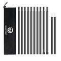 Camping Tarp Poles Tent Poles Adjustable for Tarp Canopy Awning Beach Shade (Dia 0.75"/Length 80.7") - color: Dia 0.75"/Length 80.7"