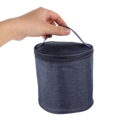 SEWACC Insulated Soup Cup Lunch Bag Large Oxford Fabric Thermal Cooler Tote with Lining, Portable Insulated Food Carrier for Travel and Work, 2pcs