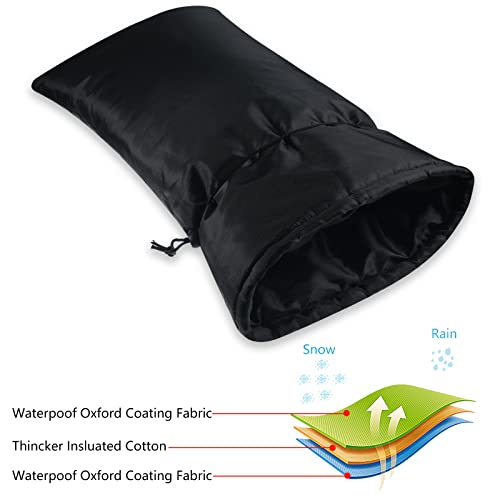 Large Faucet Cover, Outdoor Winter Faucet Protector, Spigot Cover Water Spigot Socks for Freeze Protection, 23.6'H x 11.8'W, Thickened Waterproof Insulation for Outdoor Garden Hose Tap(1 Piece)