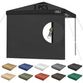 KAMPKEEPER Instant 10X10 Canopy Sidewalls with Zipper for Pop Up Canopy Frame, 3Pack Sunwalls fit 10' Outdoor Canopies with Straight Leg (Black) - color: Black