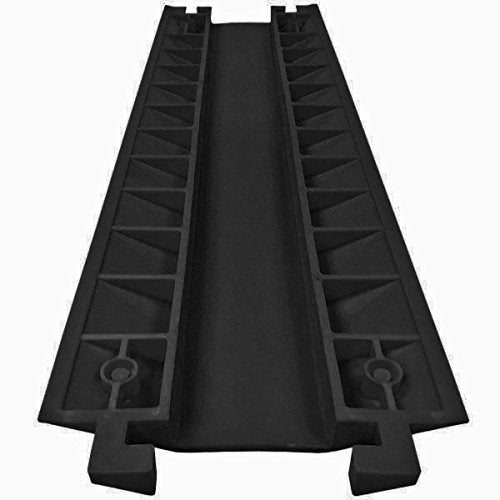 EZ Runner PVC Drop Over Cable Ramp Cable Protector - Single Channel - Black (Pack of 2) - color: Black, size: 1-Channel (2 Pack)