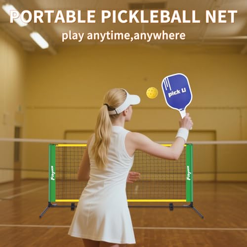 6FT Small Mini Pickleball Net Portable Outdoor Driveway Net，Indoor Dink Practice Net Pickle Ball Training Aid Equipment