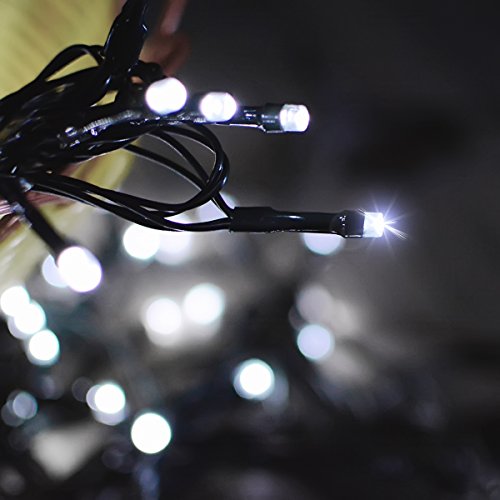 2 Pack Super-Long Solar String Lights Total 170Ft 480 LED 8 Modes Upgraded Solar Powered Outdoor Waterproof Christmas Fairy Lights for Xmas Tree Garden Lawn Wedding Party Decor(White) - color: White, size: 170ft
