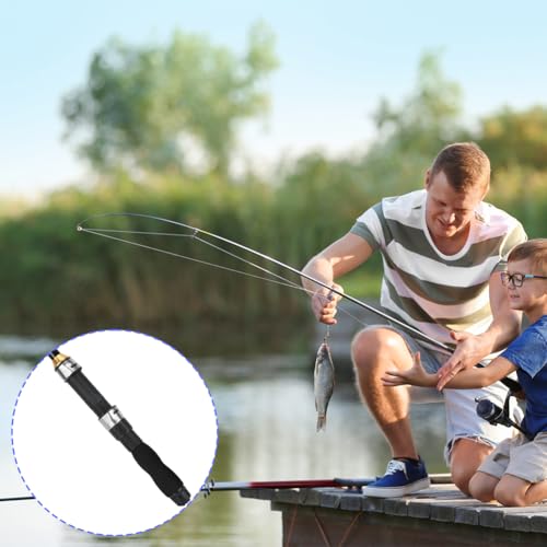 Fishing Rod, Universal Mini Small Sea Pole Portable Short Pole Ice Fishing Rod Mini Pocket Sea Fishing Tools for Ice Fly Fishing Sea Saltwater Kit Gift for Festivals - size: 1.5M