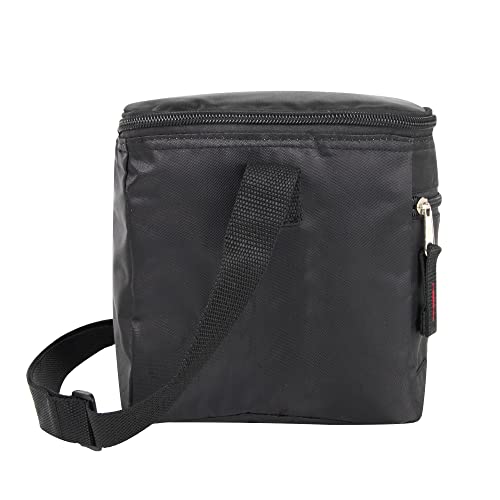 6 Can Cooler Bags Insulated Soft Cooler Lunch Bag for Men, Waterproof Leak Proof Cooler Bags Insulated - color: Black on Black