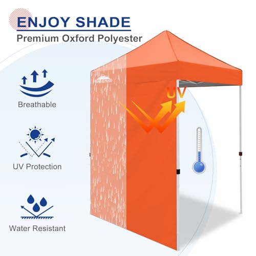 EAGLE PEAK Canopy Sidewall for 5x5 Pop Up Canopy Frame, Single Side Wall Panel Only (Fits 5x5 Straight Leg Frame, Canopy Top or Frame NOT Included), Orange - color: Orange