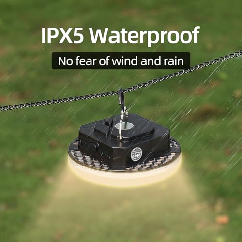 Transparent Portable Rechargeable LED Camping Lights,Waterproof Outdoor Light with 5000Lm,Super Bright Hanging Lanterns for Tents, Canopies & Outdoor Emergencies（Infinitely dimmable） - size: 40W(PRO)