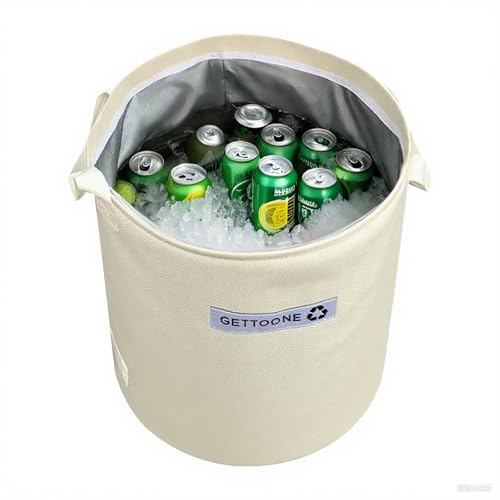 All-in-One Party Cooler Bag with Folding Design and Insulated Compartments -GETTOONE Ideal for Tailgating and Outdoor Events! - size: 17.8 x 17.8 inch
